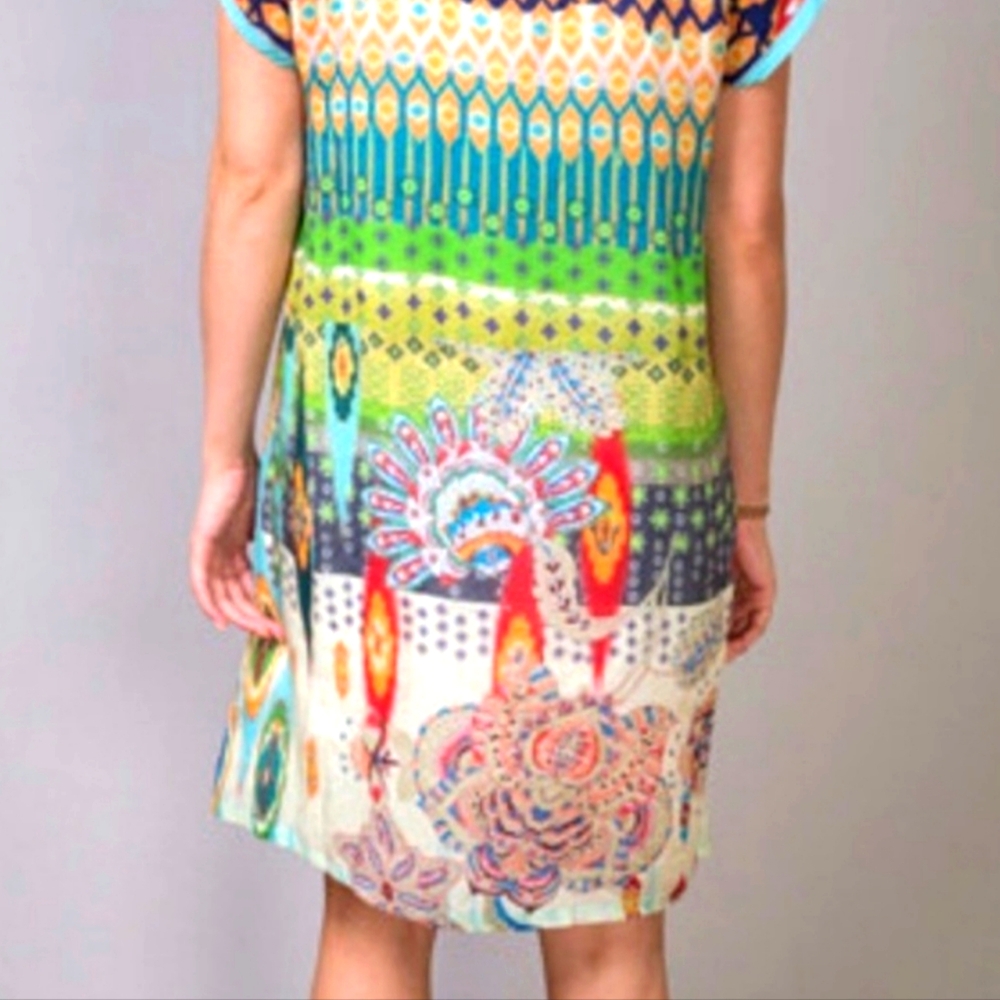 Johnny Was Vibrant Boho Dress - Picture 5 of 7